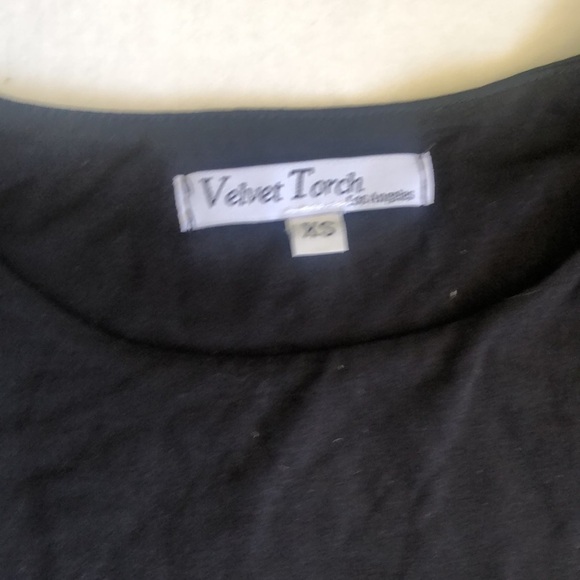 Velvet Torch Black Midi Dress Size Extra Small - Picture 3 of 6